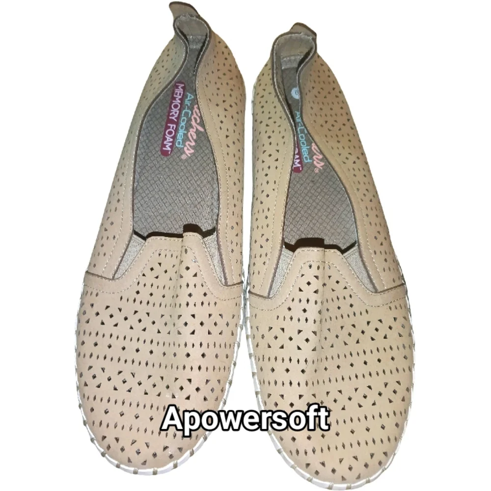 Perforated Slip-On Sneakers — Skechers — Size 10 - Picture 1 of 7